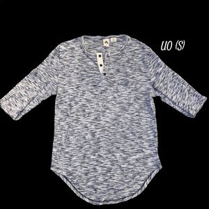 UO Men’s Curved Hem Waffle Henley